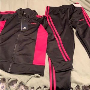 NWT girls adidas jogger suit